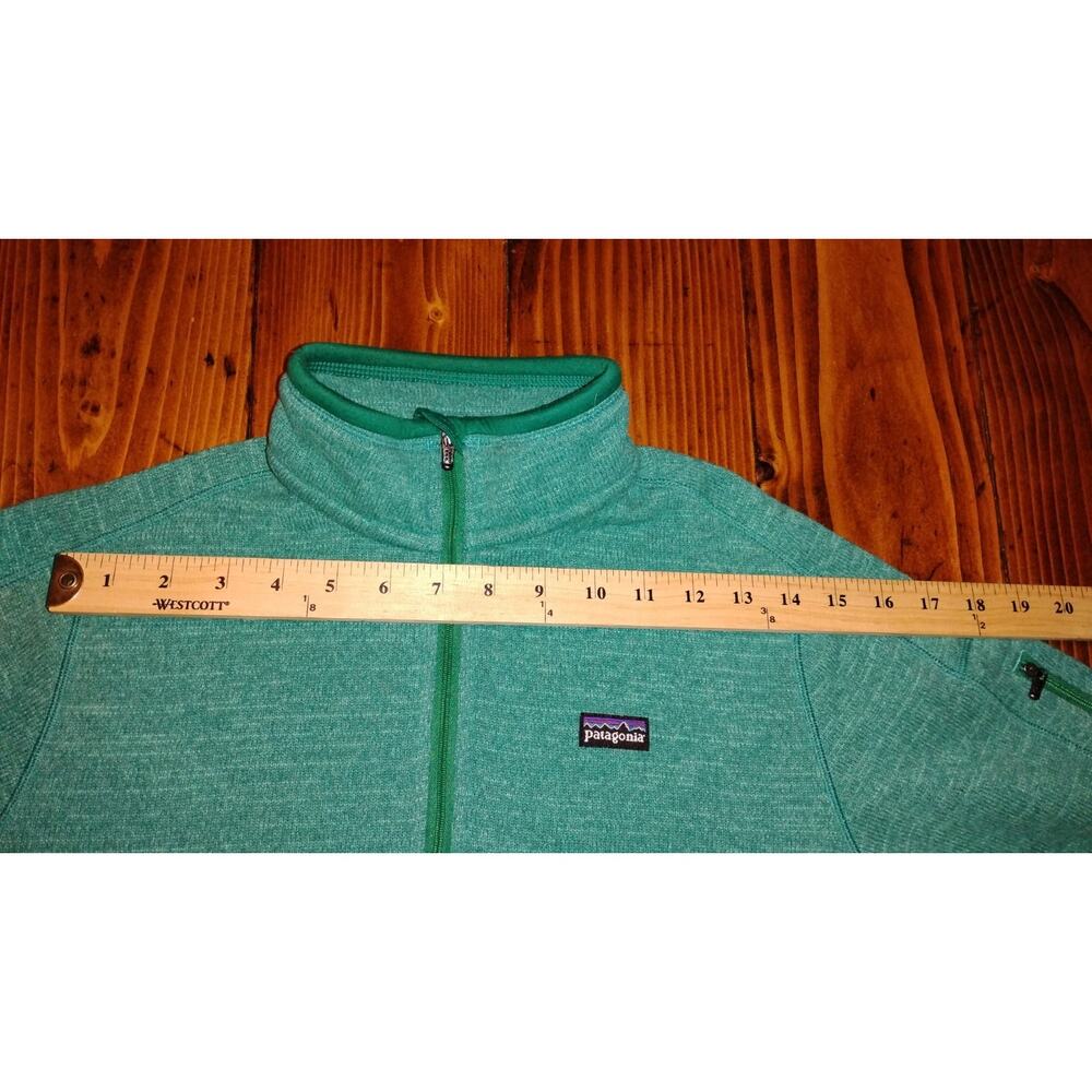 Patagonia Women’s Medium Green Better Sweater 1/4 Zip Cozy Outdoor Pullover - Picture 7 of 9